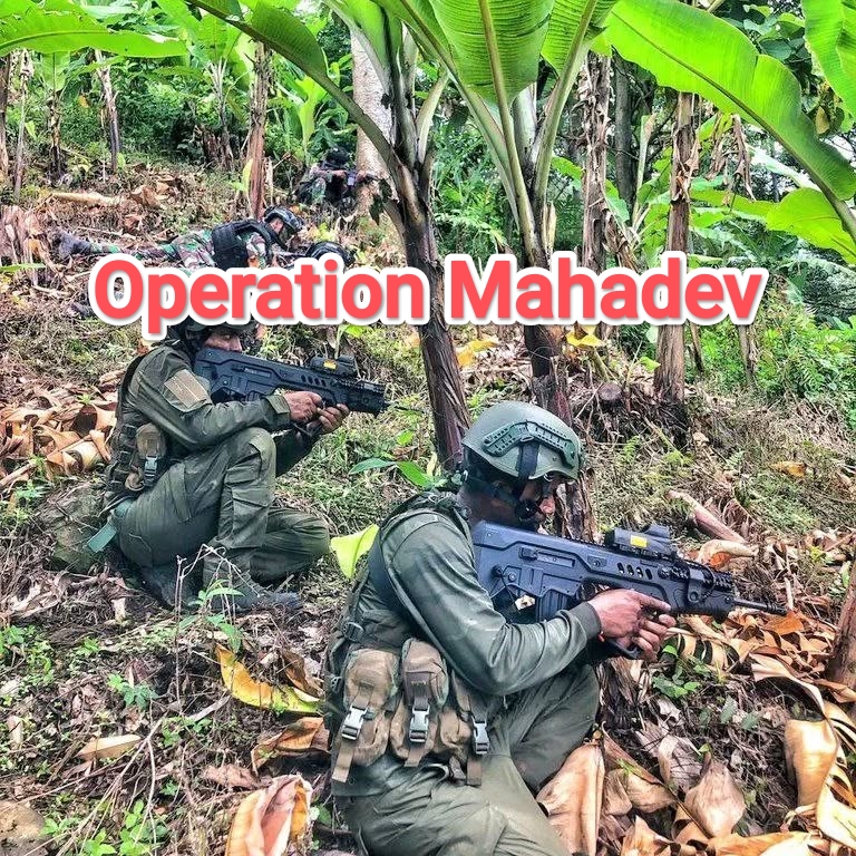 "Indian Army soldiers during Operation Mahadev after neutralizing three terrorists linked to Pahalgam attack"