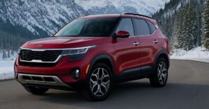 2025 Kia Seltos का स्टाइलिश और स्पोर्टी डिज़ाइन, LED हेडलाइट्स और एलॉय व्हील्स के साथ
