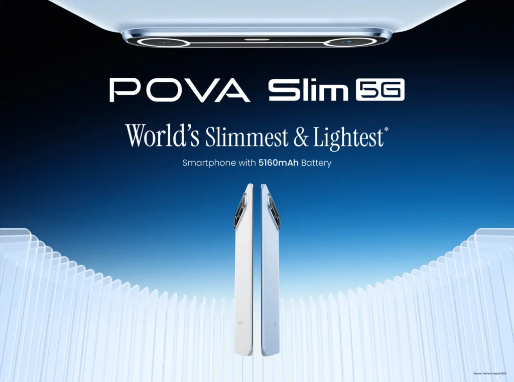 Slimmest 5G Phone in India Tecno Pova Slim 5G