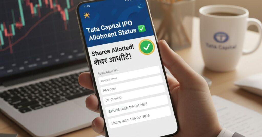 Tata Capital IPO Allotment BSE, NSE और रजिस्ट्रार पर स्टेटस चेक करें