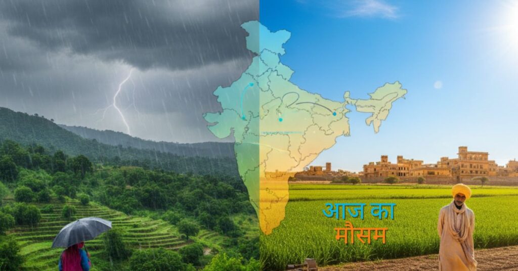 आज का मौसम 26 अक्टूबर: सैटेलाइट से Live देखिए भारत में कहाँ होगी भारी बारिश?